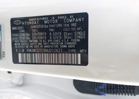 2022 Genesis Gv70 3.5T Awd Sport from USA, damaged, VIN KMUMCDTC9NU012621